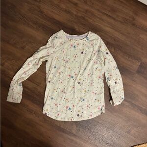Girls Cat & Jack Starry Cream Kids Shirt